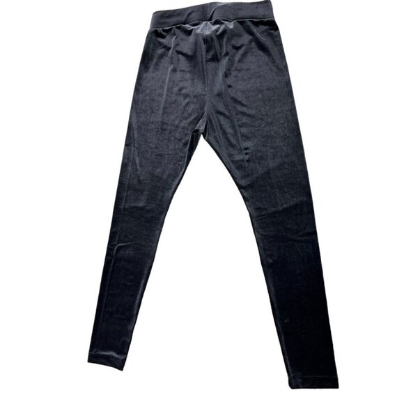 Old Navy Women’s Velour Stretch Charcoal Leggings Elastic Waist Size Medium - Picture 2 of 10